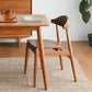 Open achterste eetkamerstoel Hedendaagse Walnut Wood Dining Stoel