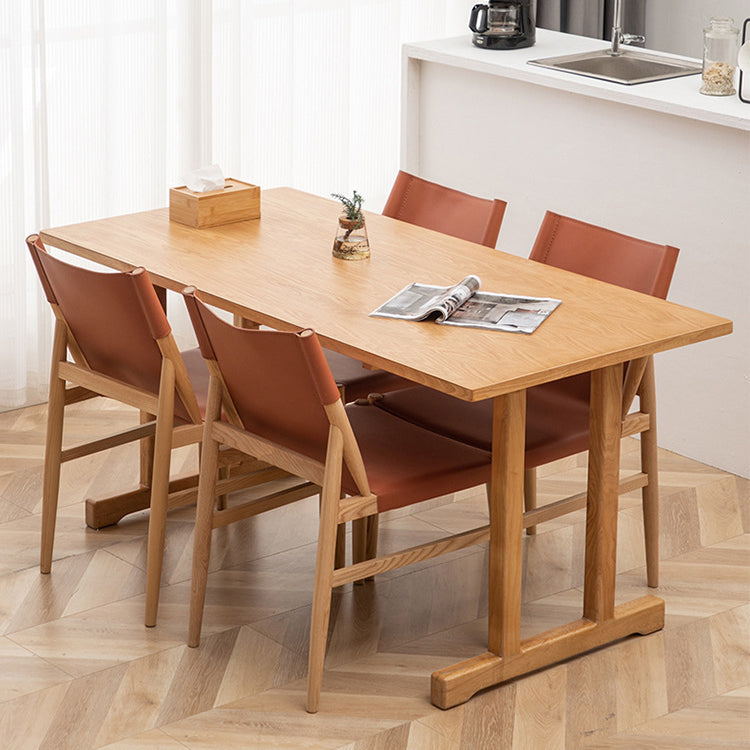 Eigentijdse gestoffeerde zijstoel Home Krachtige houten eetkamerstoel