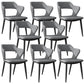 Metal Industrial Style Chair Open Back Arm Chair with Black Legs