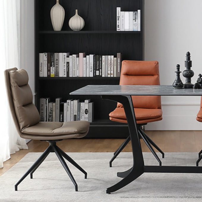 Faux lederen keuken eetstoelen eigentijdse zwenkzijkoelen