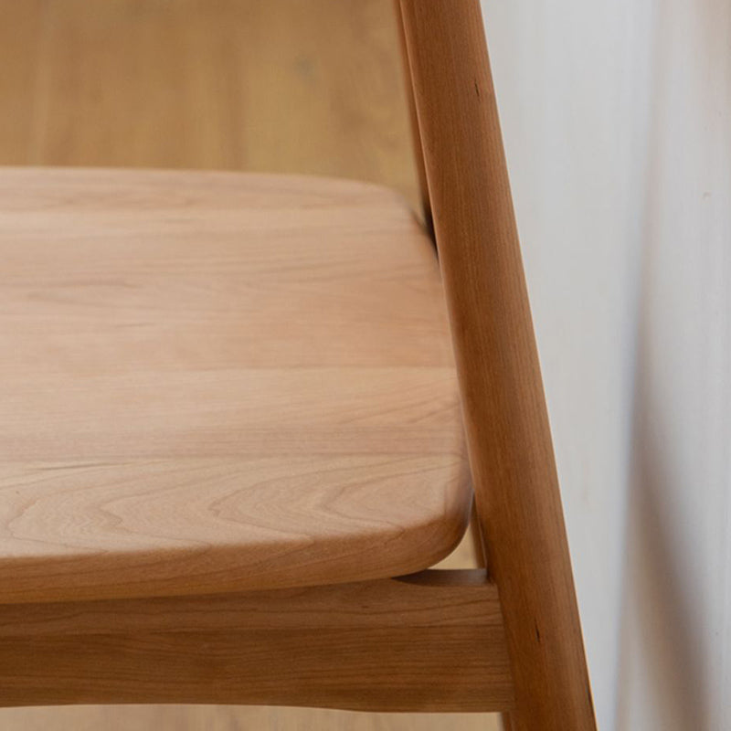 Sillas laterales de comedor abiertas de espalda sillas de comedor de madera maciza en natural