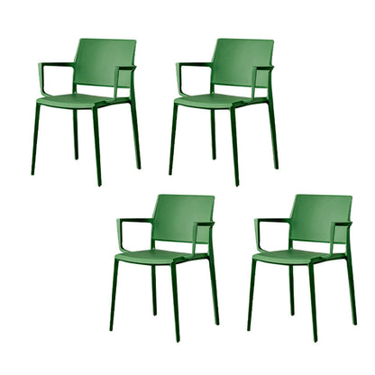 Silla de comedor de cocina contemporánea silla de comedor de plástico para el hogar