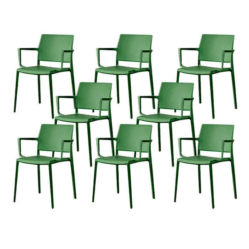 Silla de comedor de cocina contemporánea silla de comedor de plástico para el hogar