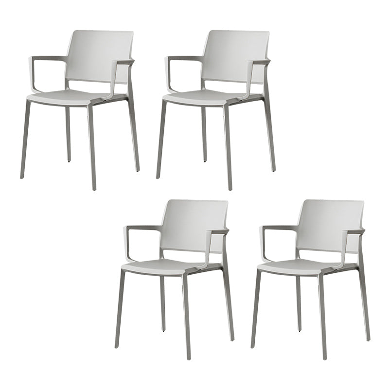 Silla de comedor de cocina contemporánea silla de comedor de plástico para el hogar