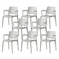 Contemporary Kitchen Dining Chair Home Plastic Dining Arm Chair