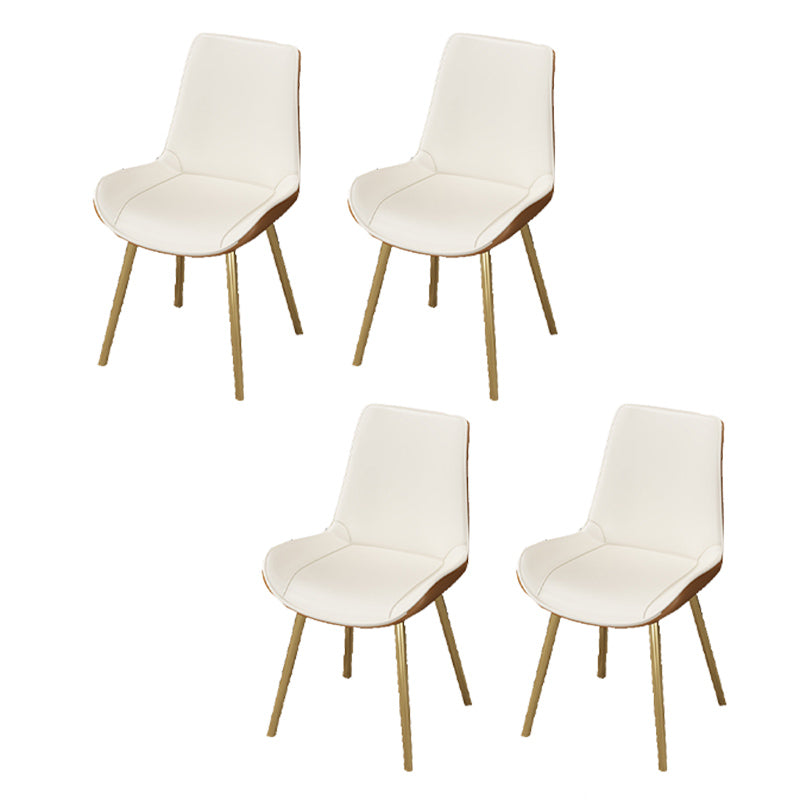 Home gestoffeerde stoel faux lederen eetkamer Parsons eetkamerstoel