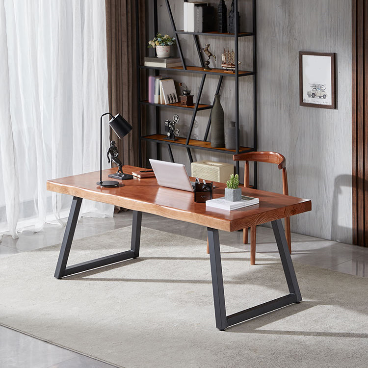 Set di tavoli da pranzo rettangolare marrone 1/2/5/7 PC Dinette in legno massiccio per la cucina