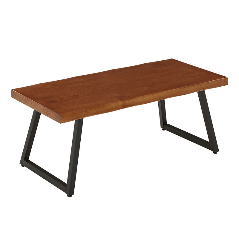 Set di tavoli da pranzo rettangolare marrone 1/2/5/7 PC Dinette in legno massiccio per la cucina