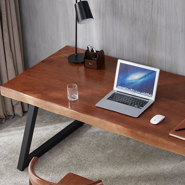 Set di tavoli da pranzo rettangolare marrone 1/2/5/7 PC Dinette in legno massiccio per la cucina