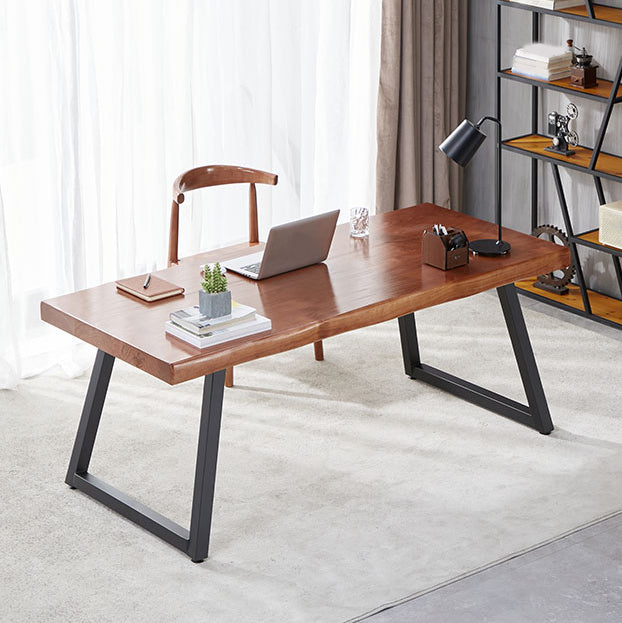 Set di tavoli da pranzo rettangolare marrone 1/2/5/7 PC Dinette in legno massiccio per la cucina