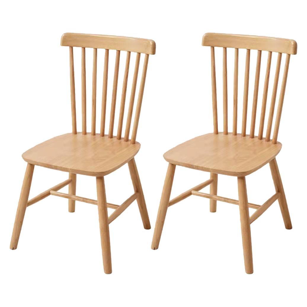 Natural Finish Dining Table Set with Acrylic Base 1/2/5/7 Pcs Ash Wood Dinette Set 2 Light Wood Chairs Clearhalo 'Dining Room Sets' 'Dining Tables & Seating' 'dining_room_set' 'furn' 'furn_dining_room_set' 'Furniture' 'Kitchen & Dining Furniture' 6878590