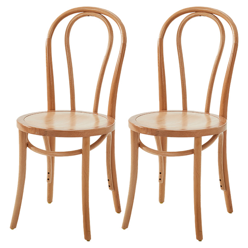 Natural Finish Dining Table Set with Acrylic Base 1/2/5/7 Pcs Ash Wood Dinette Set 2 Light Brown Chairs Clearhalo 'Dining Room Sets' 'Dining Tables & Seating' 'dining_room_set' 'furn' 'furn_dining_room_set' 'Furniture' 'Kitchen & Dining Furniture' 6878593