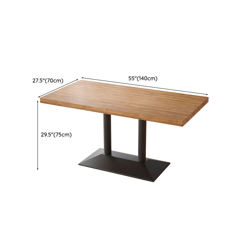 Set da tavolo da pranzo marrone chiaro 1/2/3/5 pezzi Dinette industriale