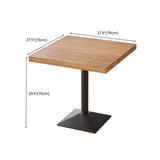 Set da tavolo da pranzo marrone chiaro 1/2/3/5 pezzi Dinette industriale