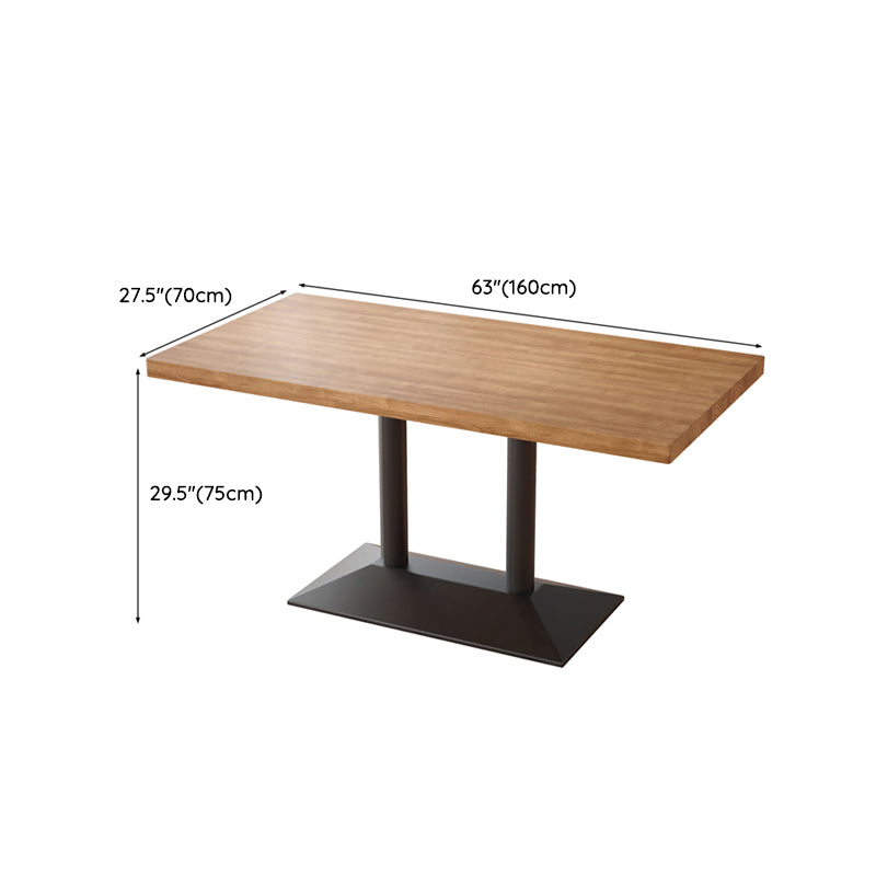 Set da tavolo da pranzo marrone chiaro 1/2/3/5 pezzi Dinette industriale