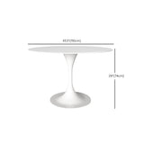 Eettingskamer diner keukentafel tulpenbasis ronde eettafel