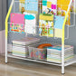 Scandinavian Bookshelf Standard Metal Open Back Bookcase with Shelves Clearhalo 'Bookcases' 'furn' 'furn_bookcases' 'Furniture' 'Office Furniture' 6879240