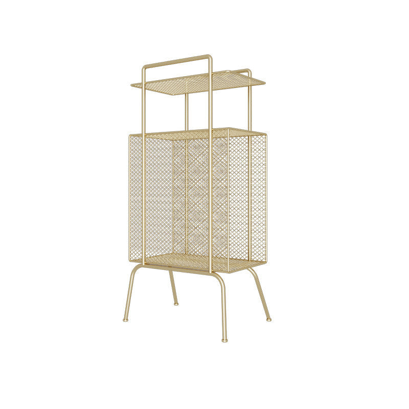 Bibliothèque standard Metal Scandinave Open Back Bookself avec étagères