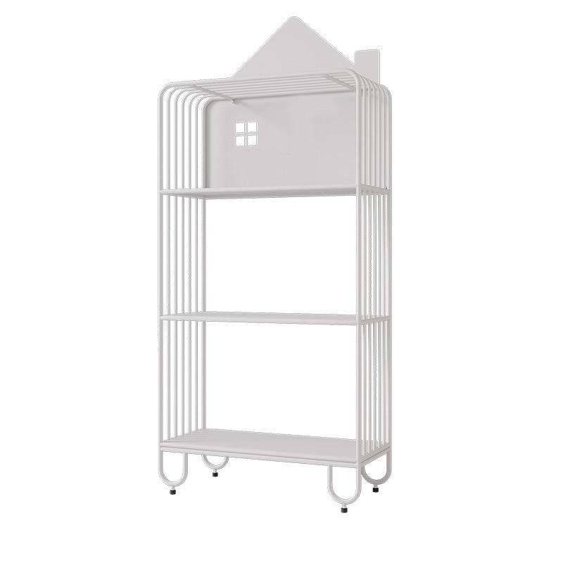 Open Back Standard Bookshelf Metal Shelves Included Bookcase 24"L x 11"W x 54.7"H White Clearhalo 'Bookcases' 'furn' 'furn_bookcases' 'Furniture' 'Office Furniture' 6879300