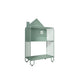 Open Back Standard Bookshelf Metal Shelves Included Bookcase 24"L x 11"W x 40.6"H Green Clearhalo 'Bookcases' 'furn' 'furn_bookcases' 'Furniture' 'Office Furniture' 6879301