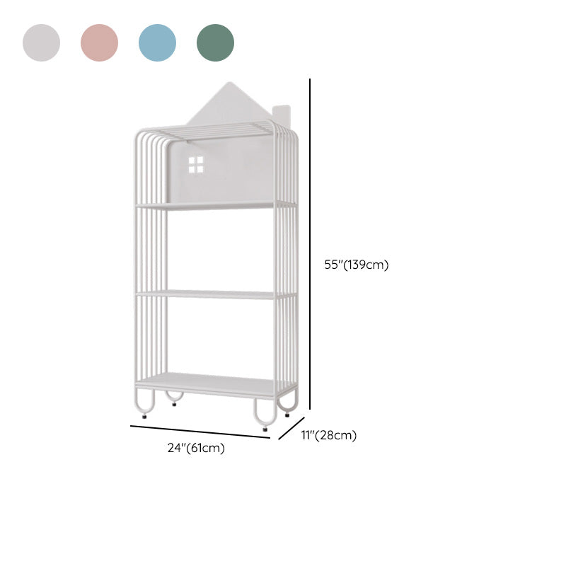 Open Back Standard Bookshelf Metal Shelves Included Bookcase Clearhalo 'Bookcases' 'furn' 'furn_bookcases' 'Furniture' 'Office Furniture' 6879310
