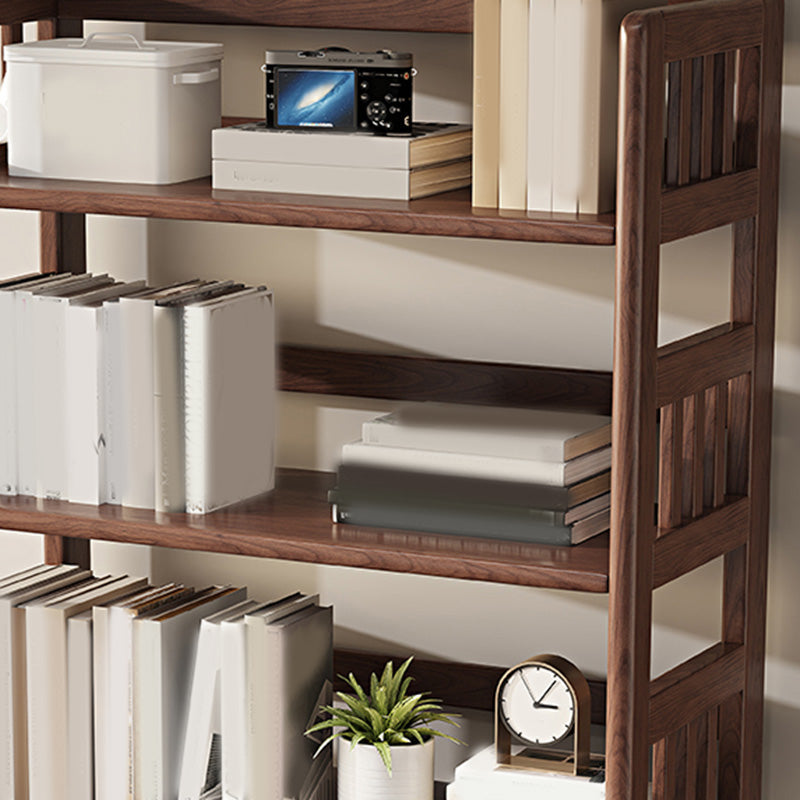 Scandinave Open Back Standard Bibliothèque en bois avec étagères avec étagères