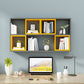 Engineered Wood Floating Bookcase Contemporary Closed Back Bookshelf