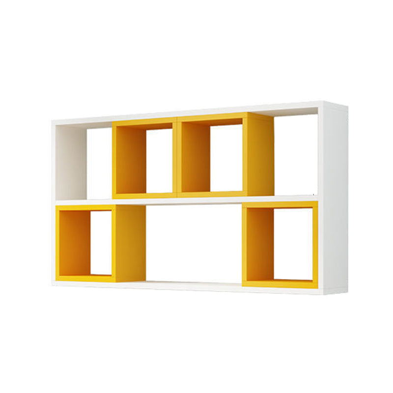 Bibliothèque flottante en bois d'ingénierie contemporain fermé étagère