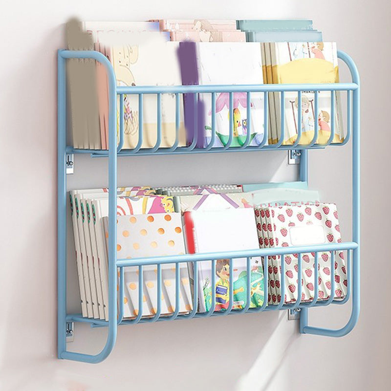 Gesloten achterwand gemonteerd boekenplank metalen boekenkast met planken