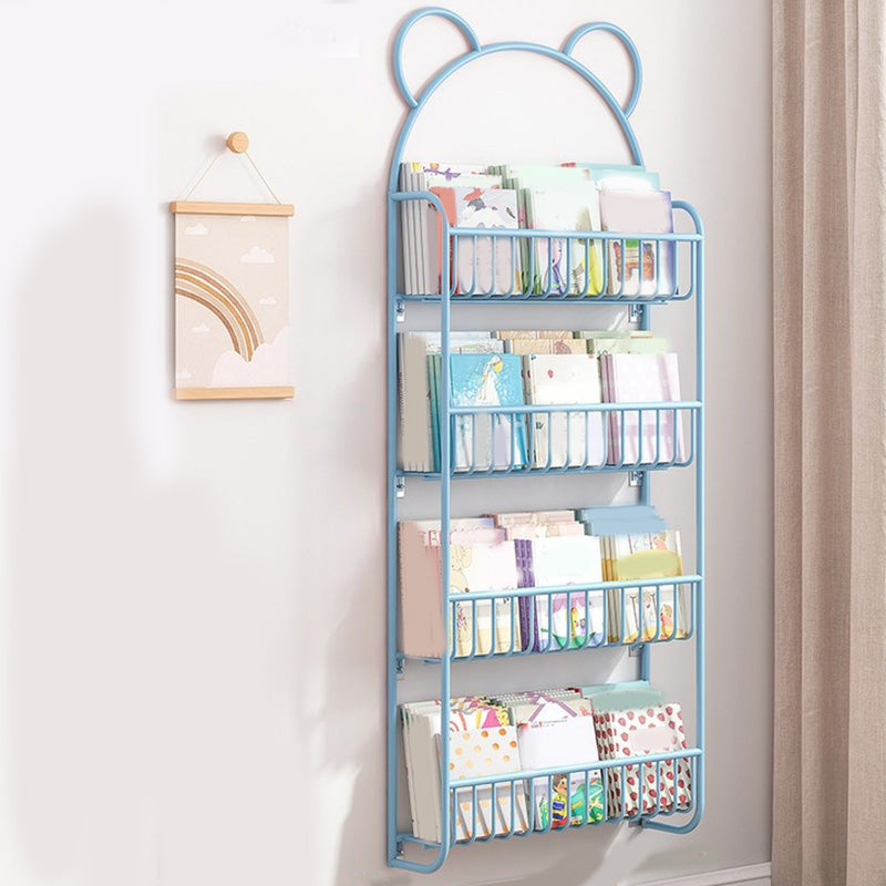 Gesloten achterwand gemonteerd boekenplank metalen boekenkast met planken