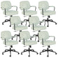 Padded Arms Desk Chair Modern No Distressing Leather Ergonomic Chair with Wheels Green 8 Piece Set Black Clearhalo 'furn' 'furn_office_chair' 'Furniture' 'Office Chairs' 'Office Furniture' 'office_chair' 6879563