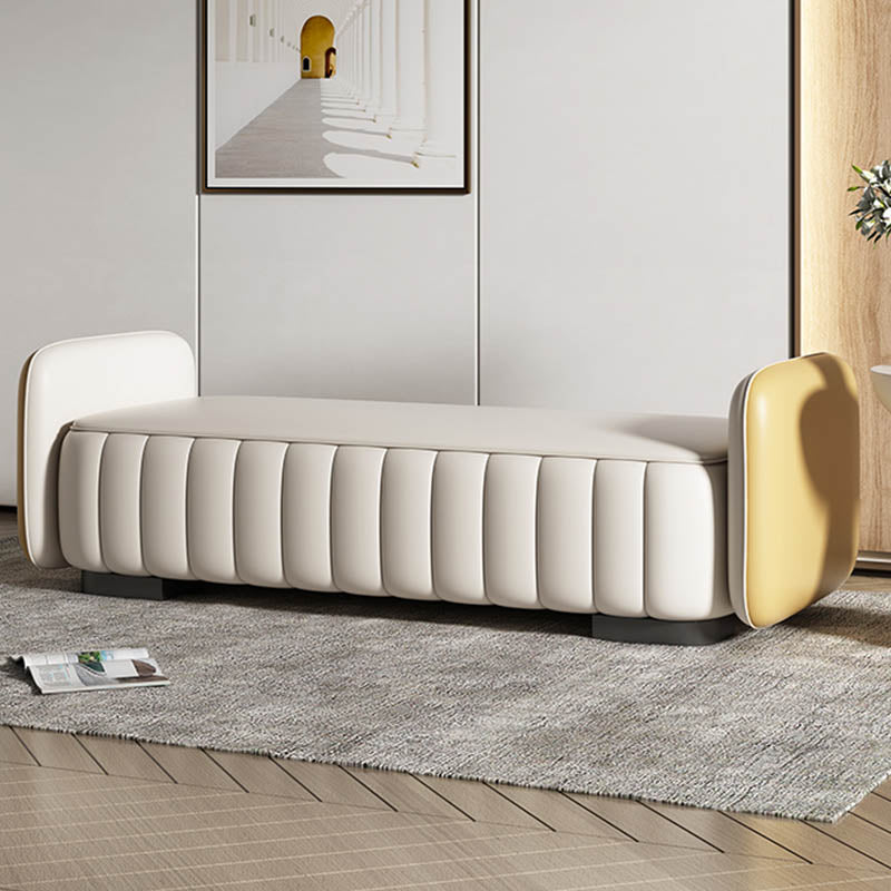 Bedroom Bench Modern Seating Bench with Upholstered , 19.5-inch Width 79"L x 20"W x 19"H Clearhalo 'Benches' 'Chairs & Seating' 'furn' 'furn_benches' 'Furniture' 'Living Room Furniture' 6880384