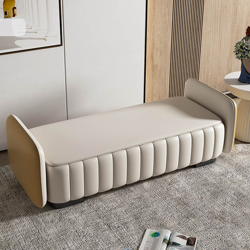 Bedroom Bench Modern Seating Bench with Upholstered , 19.5-inch Width Clearhalo 'Benches' 'Chairs & Seating' 'furn' 'furn_benches' 'Furniture' 'Living Room Furniture' 6880387