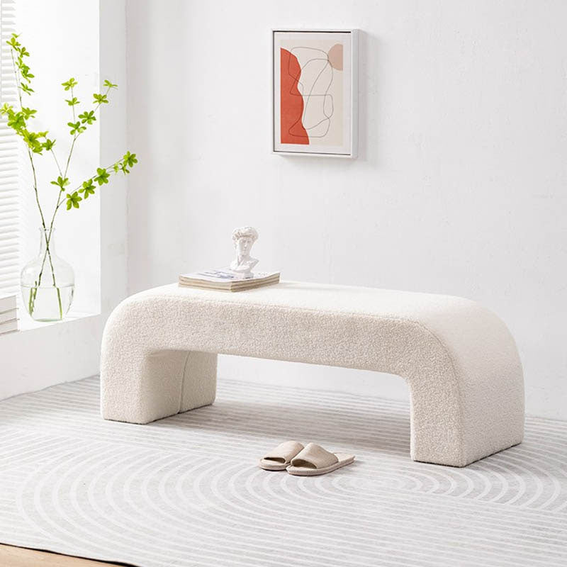 Bedroom Bench Modern Rectangle Seating Bench with Upholstered , 13.65-inch W Clearhalo 'Benches' 'Chairs & Seating' 'furn' 'furn_benches' 'Furniture' 'Living Room Furniture' 6880424