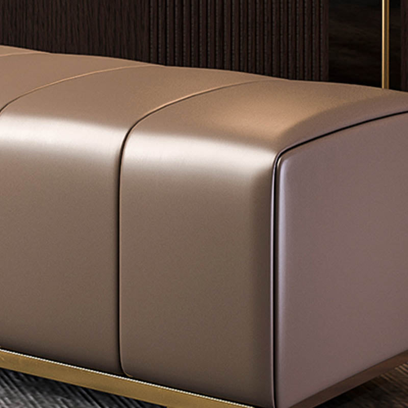 Rectangle Bedroom Bench Modern Metal Seating Bench with Upholstered Clearhalo 'Benches' 'Chairs & Seating' 'furn' 'furn_benches' 'Furniture' 'Living Room Furniture' 6880445