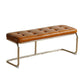 Industrial Entryway Bench Metal Seating Bench with Upholstered , 15.6-inch Width Clearhalo 'Benches' 'Chairs & Seating' 'furn' 'furn_benches' 'Furniture' 'Living Room Furniture' 6880462