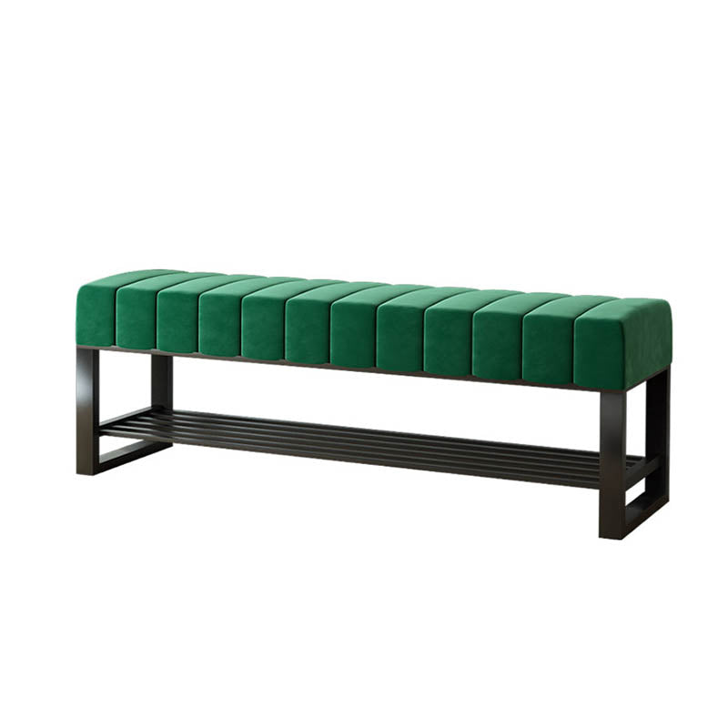 Metal Entryway Bench Modern Seating Bench with Shoe Storage , 13.65-inch W Clearhalo 'Benches' 'Chairs & Seating' 'furn' 'furn_benches' 'Furniture' 'Living Room Furniture' 6880524