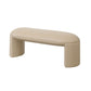 Modern Entryway Bench Solid Color Seating Bench with Upholstered , 17.55-inch W 47"L x 18"W x 17"H Off-White Clearhalo 'Benches' 'Chairs & Seating' 'furn' 'furn_benches' 'Furniture' 'Living Room Furniture' 6880536