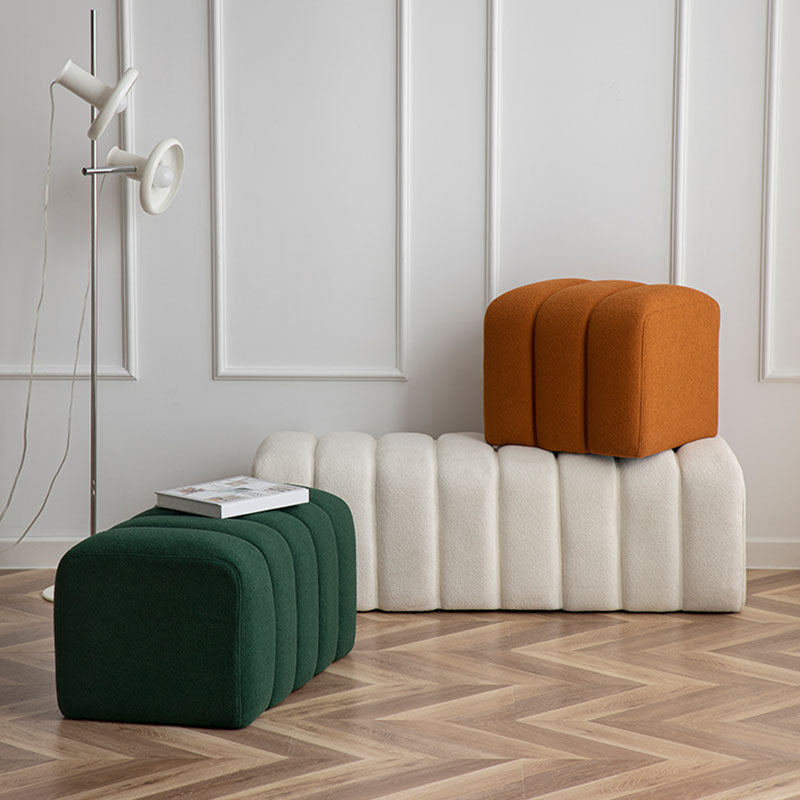 Modern Entryway Bench Solid Color Seating Bench with Upholstered , 17.55-inch W Clearhalo 'Benches' 'Chairs & Seating' 'furn' 'furn_benches' 'Furniture' 'Living Room Furniture' 6880537