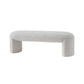 Modern Entryway Bench Solid Color Seating Bench with Upholstered , 17.55-inch W 47"L x 18"W x 17"H White Clearhalo 'Benches' 'Chairs & Seating' 'furn' 'furn_benches' 'Furniture' 'Living Room Furniture' 6880543