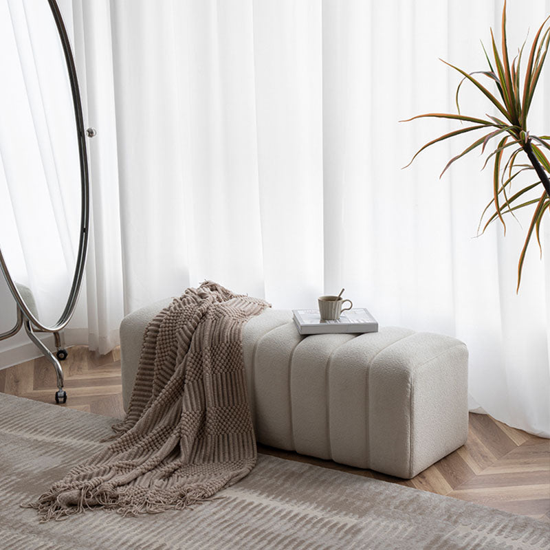 Modern Entryway Bench Solid Color Seating Bench with Upholstered , 17.55-inch W Clearhalo 'Benches' 'Chairs & Seating' 'furn' 'furn_benches' 'Furniture' 'Living Room Furniture' 6880550