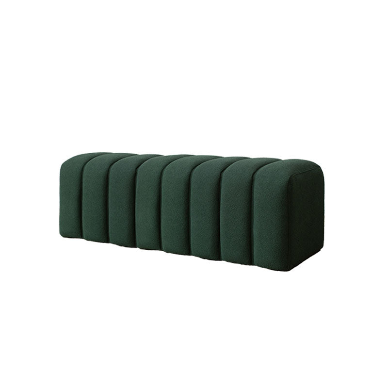 Modern Entryway Bench Solid Color Seating Bench with Upholstered , 17.55-inch W 47"L x 18"W x 15"H Blackish Green Clearhalo 'Benches' 'Chairs & Seating' 'furn' 'furn_benches' 'Furniture' 'Living Room Furniture' 6880552