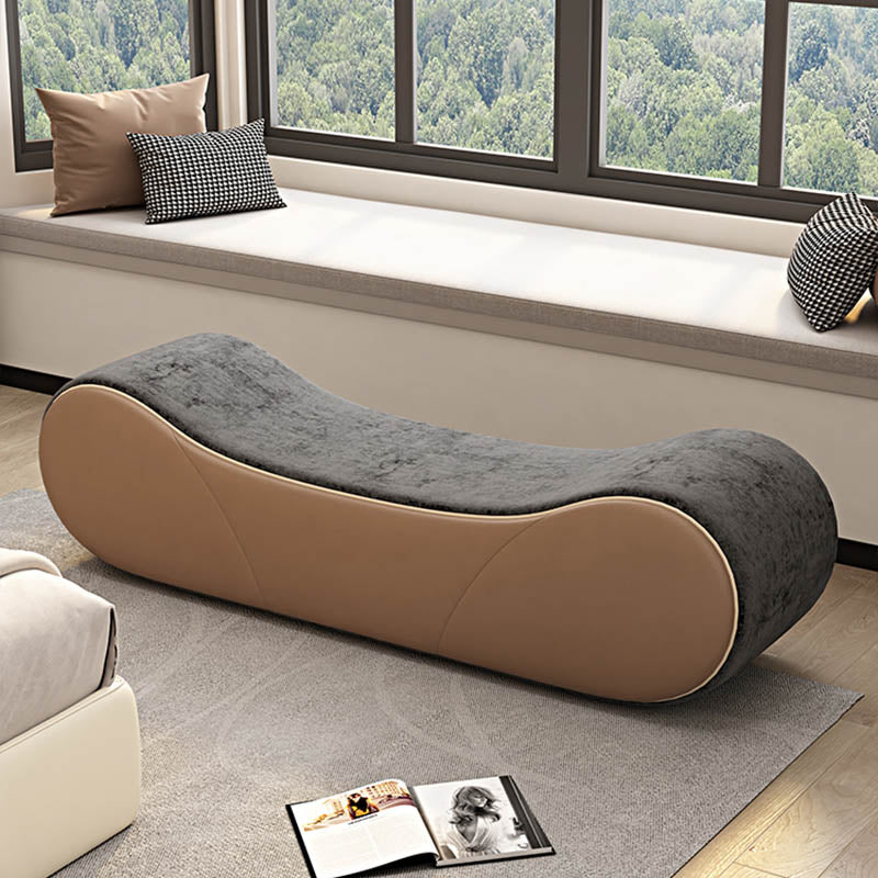 Bedroom Bench Modern Seating Bench with Upholstered , 19.5-inch W Black Clearhalo 'Benches' 'Chairs & Seating' 'furn' 'furn_benches' 'Furniture' 'Living Room Furniture' 6880564