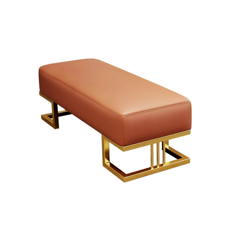 Rectangle Bedroom Bench Modern Seating Bench with Upholstered Orange Clearhalo 'Benches' 'Chairs & Seating' 'furn' 'furn_benches' 'Furniture' 'Living Room Furniture' 6880587