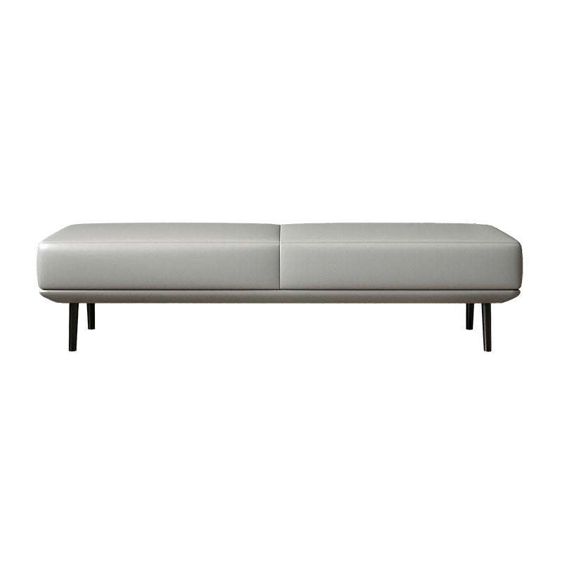 15.6-inch W Bedroom Bench Modern Seating Bench with Upholstered Light Gray Clearhalo 'Benches' 'Chairs & Seating' 'furn' 'furn_benches' 'Furniture' 'Living Room Furniture' 6880620