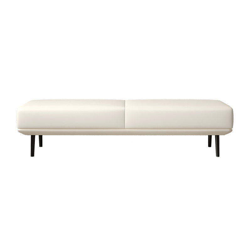 15.6-inch W Bedroom Bench Modern Seating Bench with Upholstered Off-White Clearhalo 'Benches' 'Chairs & Seating' 'furn' 'furn_benches' 'Furniture' 'Living Room Furniture' 6880621