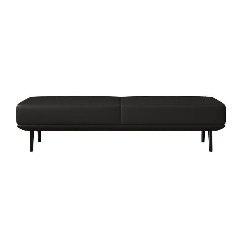 15.6-inch W Bedroom Bench Modern Seating Bench with Upholstered Black Clearhalo 'Benches' 'Chairs & Seating' 'furn' 'furn_benches' 'Furniture' 'Living Room Furniture' 6880626