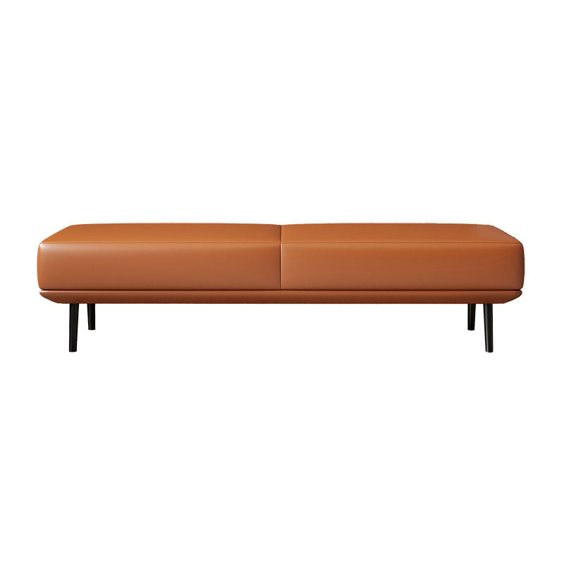 15.6-inch W Bedroom Bench Modern Seating Bench with Upholstered Orange Clearhalo 'Benches' 'Chairs & Seating' 'furn' 'furn_benches' 'Furniture' 'Living Room Furniture' 6880627