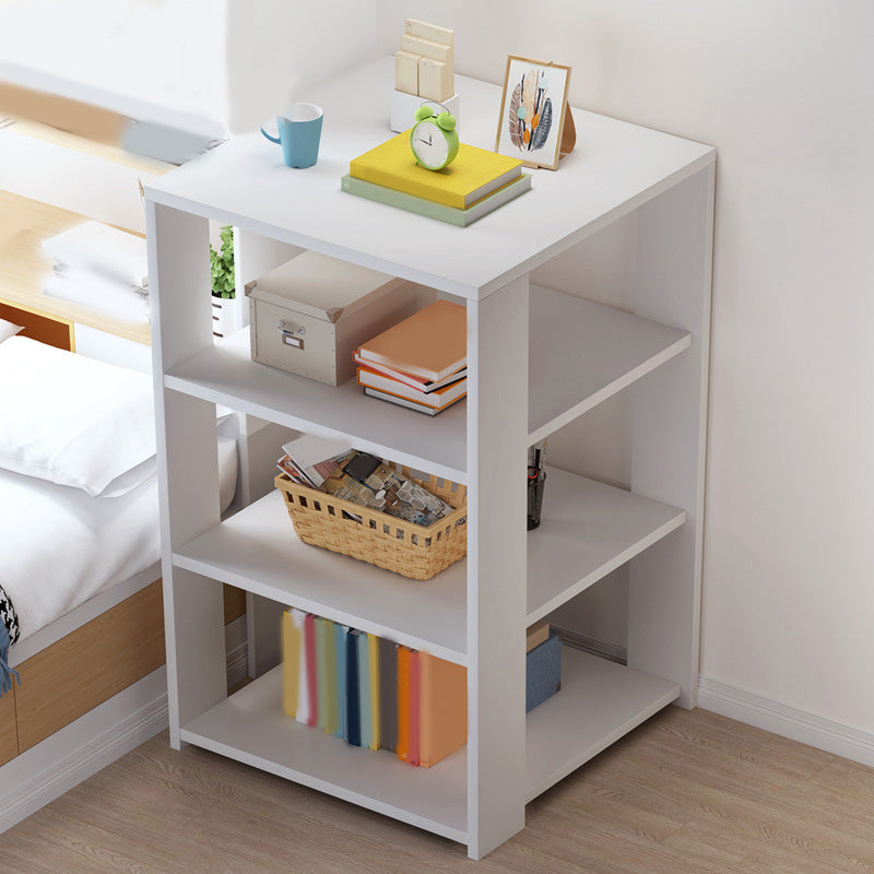 Engineered Wood Bookshelf Standard Scandinavian Open Back Bookcase 15.7"L x 15.7"W x 23.6"H White 4 Clearhalo 'Bookcases' 'furn' 'furn_bookcases' 'Furniture' 'Office Furniture' 6880686