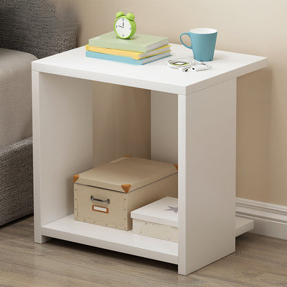 Engineered Wood Bookshelf Standard Scandinavian Open Back Bookcase 12"L x 9"W x 16"H White 2 Clearhalo 'Bookcases' 'furn' 'furn_bookcases' 'Furniture' 'Office Furniture' 6880688